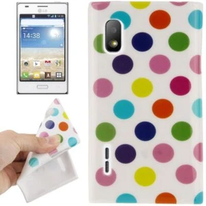 Schutzhülle Design Backcover Handy Hülle Punkte für LG Optimus L5 / E610 TOP - Bild 1 von 4