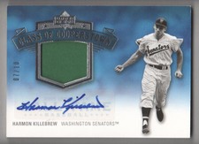 2005 Upper Deck HOF Cooperstown Silver #HK3 Harmon Killebrew AUTO PATCH 07/10