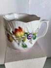 Vintage Porcelain Mustache Mug/Flowered