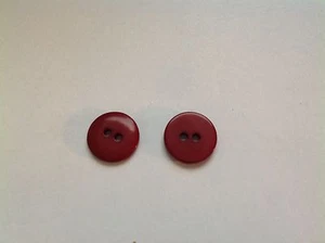 NEW 25PC BAG 5/8 INCH BURGANDY POLISHED  FINISH BUTTONS - Picture 1 of 3