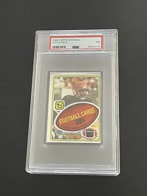 1980 Topps Football Cello Pack PSA 7 (719) Look For Simms RC Payton - Image 1 of 2