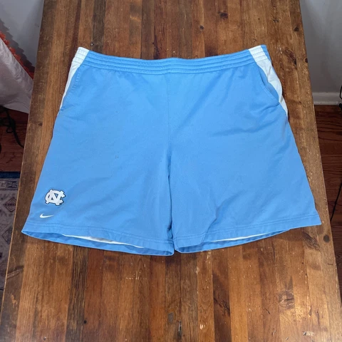 Vintage North Carolina Tar Heels Shorts Mens XL Nike Blue FitDry Basketball UNC Cover