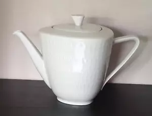 Hutschenreuther Porzellan Teekanne APART Weiß 60er/70er Porcelain Tea Pot w.neu - Bild 1 von 7