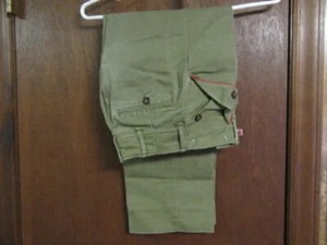 Pantalones Boy Scout, años 1950-60, cintura 22, con tubería roja CU21 - Imagen 1 de 1