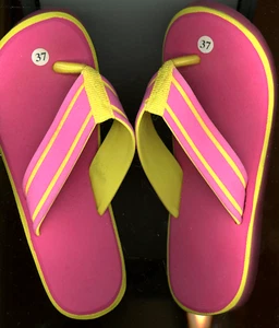Sandal Thick Platform Flip Flop Butt Lifting Exercise Thongs Shoes 9 1/2" Long - Bild 1 von 3