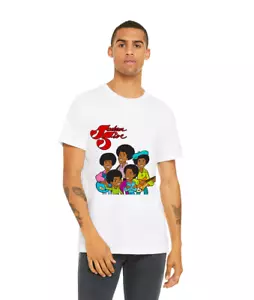 Jackson 5 Cartoon Unisex Adult Crewneck Short Sleeve Shirt - Picture 1 of 2