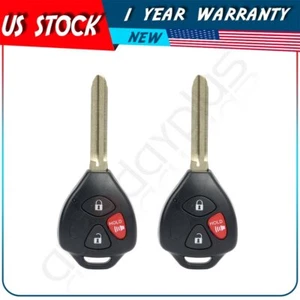 2 Remote Car Key Fob for Toyota Yaris Scion tC 2006 2007 2008 2009 2010 2011 - Picture 1 of 10