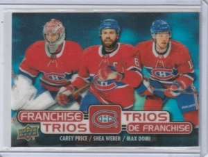 2020-21 Tim Hortons Franchising Trios Montreal Carey Price Shea Weber Domi #T15 - Foto 1 di 1