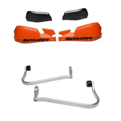 Guardamanos BarkBusters VPS naranja y kit de 2 puntos Kawasaki KLE650 versiones 2007-2022 Foto 1 de 4