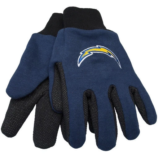 MCARTHUR Los Angeles Chargers Two Tone Adult Size Gloves