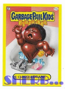 Topps Garbage Pail Kids Flashback Serie 3 2011 amarillo #10A obstruido Duane - Imagen 1 de 1