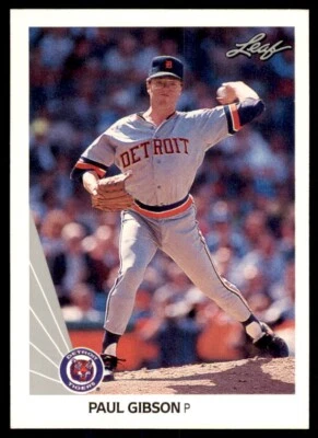 1990 Leaf Paul Gibson Detroit Tigers #298 - Image 1 of 2