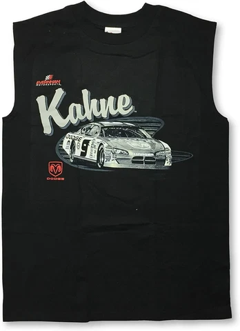 Kasey Kahne Vintage Men's Dodge Tank Top T-Shirt Black Medium Cover