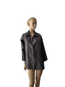 CHAQUETA ABIERTA CUADRADA DE SEDA GRIS METALIZADO ZORAN TALLA OS - Imagen 1 de 8
