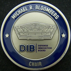 Defense Innovation Board Chair Michael R Bloomberg Challenge Coin v2 - Picture 1 of 2