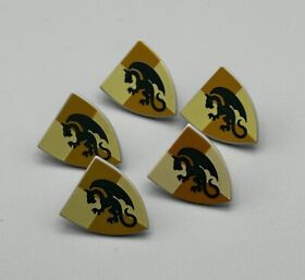 Lego #39 green dragon quarters 5 shields minifigures Castle 7947 7946 7187 7048
