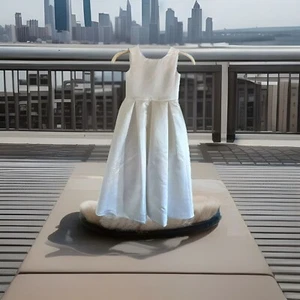 LAVETIR Girl Bridesmaids Formal Dress Size 4 White - Picture 1 of 7