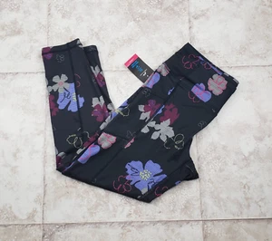 Leggings Capri Floral Absorbente de Humedad Jugador Profesional Pantalones de Yoga Damas Talla M Bolsillos - Imagen 1 de 6