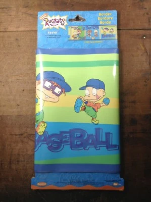 Nuevo de Lote Antiguo Nick Nickelodeon Rugrats Papel Pintado Pared Borde 4 yardas Deportes Tommy Chuckie Foto 1 de 4