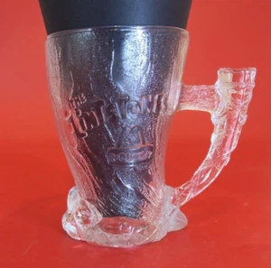 The Flintstones McDonald's Vintage 1993 Mammouth Glass Mug Cup FRANCE - Picture 1 of 10