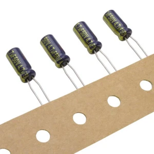 10 x Condensador radial de baja impedancia Elko Panasonic FC 4,7uF 50V 105°C NOS - Imagen 1 de 2