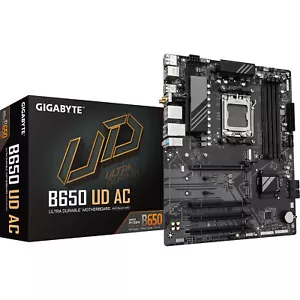 Gigabyte B650 UD AC AMD AM5 DDR5 WiFi ATX Motherboard PCIe 5.0 GA-B650-UD-AC - Picture 1 of 6