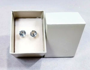 JTV Green Prasiolite Solitaire Rhodium Over SS Stud Earrings 4.50ctw - Picture 1 of 4