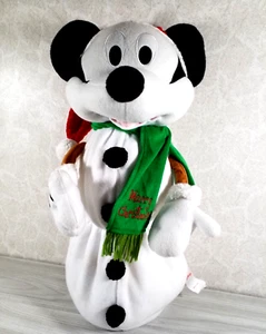 Disney Mickey Mouse Navidad Muñeco de Nieve Peluche 23" Walt Disney World Hombre de Nieve - Imagen 1 de 9