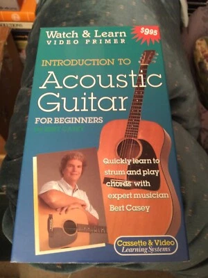Introduction To Acoustic Guitar For Beginners - Bert Casey - Watch & Learn VHS - Image 1 of 3