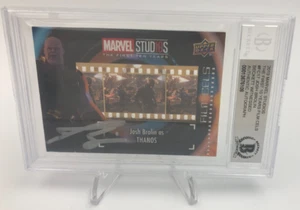 JOSH BROLIN AUTO BECKETT Signed 2019 MARVEL STUDIOS Film Cels #FC17 Card THANOS - Picture 1 of 10