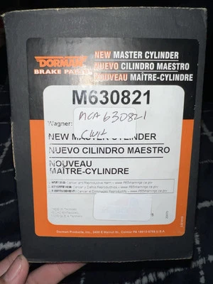 NOVO Cilindro Mestre de Freio Dorman M630821 Para 2008-2011 Scion xD - Imagem 1 de 3