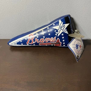 VINTAGE ATLANTA BRAVES PLUSH 11” PENNANT DUAL SIDED GOOD STUFF NEW W/TAGS - Picture 1 of 6