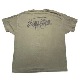 T-shirt Days Spent Hardcore Band teschio e graffiti grafica Olive Hanes Beefy-T XL - Foto 1 di 4