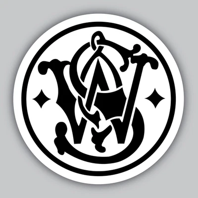 Smith & Wesson Vinyl Sticker/Decal -9mm -.40 -.45 -Rifle -Revolver -Gun -Pistol