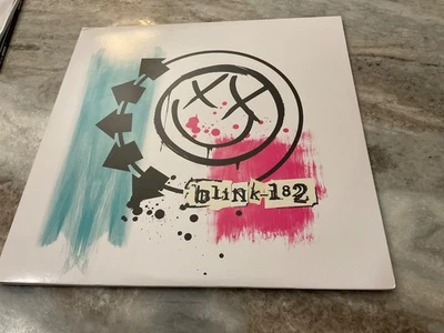 BLINK 182 LP S/T Geffen B0016366-01 2013 Clear With Green & Pink Splatter Etched - Image 1 of 4