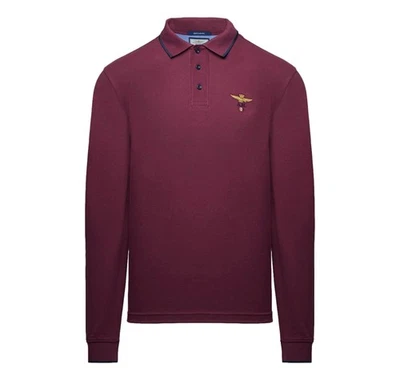 AERONAUTICA MILITARE Polo Uomo Manica Lunga PO1653UP00082 Colore Bordeaux Foto 1 de 4