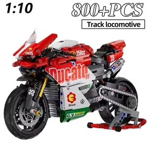 New Technic Series Motorcycle V4 Building Blocks Set Super Motorbike Model Kit - Picture 1 of 8