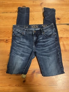 Buckle Black Fit No 53 Skinny Jeans Damen 26 x 34 Blau Mid Rise Denim Stretch - Bild 1 von 5