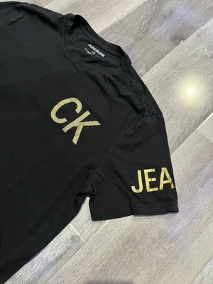 Calvin Klein Gold Logo T-Shirt - Size L - Image 1 of 4