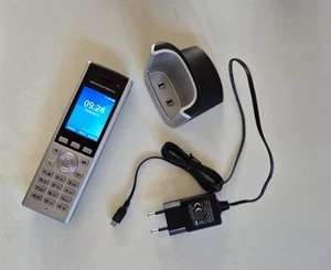 Grandstream WP820 VoIP Telefon WLAN WiFi Silber Ladebasis Mobilteil - Afbeelding 1 van 9