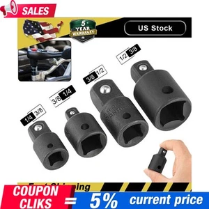 4PC 3/8" to 1/4" 1/2inch Drive Ratchet SOCKET ADAPTER REDUCER Air Impact KITS - Picture 1 of 8
