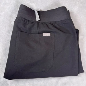 FIGS Technical Collection Black Scrub Pants XXL HW Livingston Style Straight Leg - Picture 1 of 9