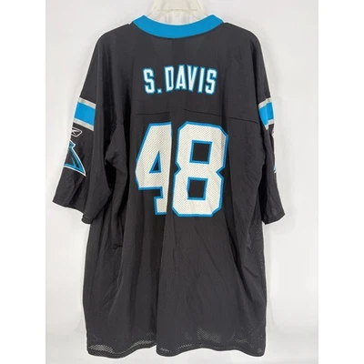 Camiseta de fútbol americano Reebok NFL Carolina Panthers S. Davis #48 para hombre XL Foto 1 de 4