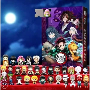 2025 Demon Slayer Advent Calendar 24 Days Surprise Box Anime Cartoon 2D Figure - Bild 1 von 1