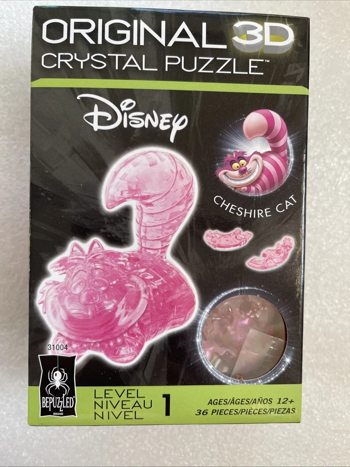 NUEVO Rompecabezas de cristal 3D BePuzzled Disney Alicia en el País de las Maravillas Gato de Cheshire Foto 1 de 4