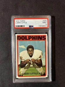 1972 Topps  Football graded 9 #240 Larry Little - Picture 1 of 2