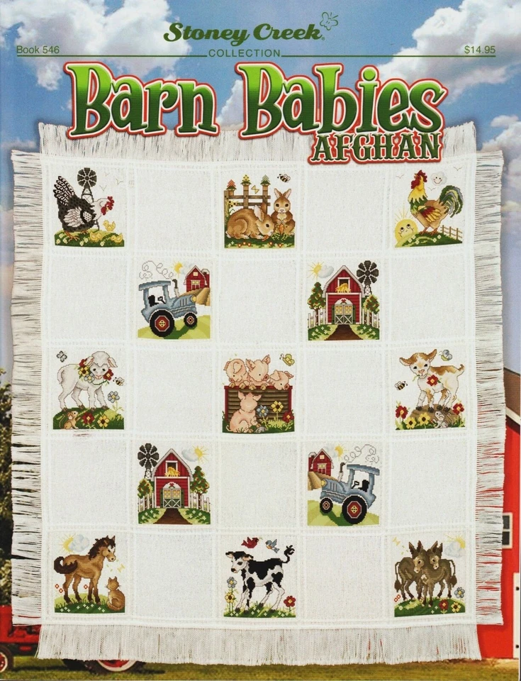 Barn Babies BK546 by Stoney Creek cross stitch pattern - Image 1 of 1