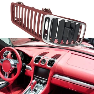 Red A/C Air Vent Outlet Grille Cover For Porsche Boxster 981 2012-2016 Red - Bild 1 von 6