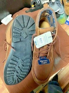BROWN SHOES SZ 11 Shoes Mens MEMORY FOAM NEW - Picture 1 of 1