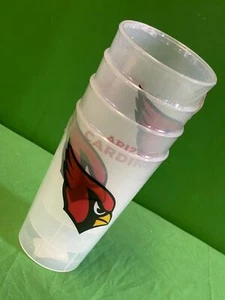 NFL Arizona Cardinals Set of 4 16-oz Acrylic Tumblers NWT - Picture 1 of 2